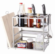 伟经厨房收纳宝wkk4035 香槟色烤漆 多功能 厨房用品 杂物收纳架子