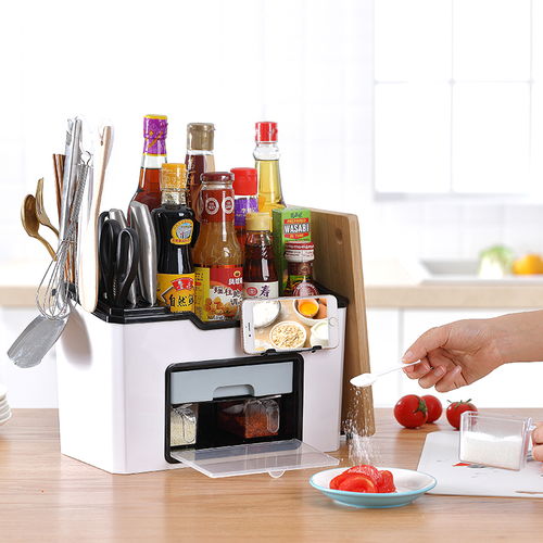 厨房收纳神器 多功能调料置物架套装，让烹饪更高效